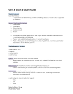 GEOL 8 EXAM 1 STUDY GUIDE