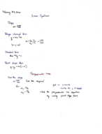 Linear Equations