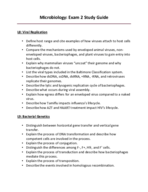 Microbiology: Exam 2 Study Guide