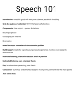 Speech 101