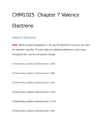 CHM1025 (Intro Chemistry) Chapter 7: Determining Number of Valence Electrons