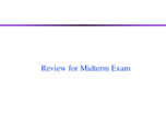 Study Guide for Midterm