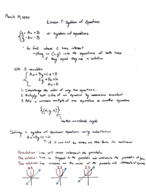 L7: Systems of Equations 