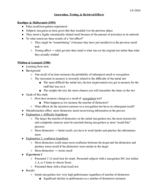 CLPS 200 Week 8 Notes