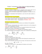 Elem Statistical Methods Notes