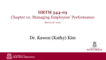 HRTM 344 - Chapter 10 Notes