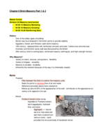 Chapter 8 Brick Masonry 
