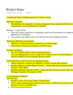 Week 6 Notes