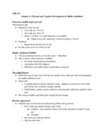 CDE 232 Module 6 Notes