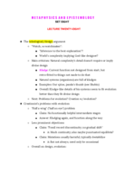 The Mind & The World Notes-- Set 8