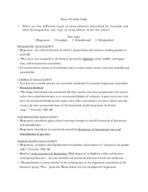 Study Guide for Exam 2