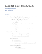 BACC211 Exam 3 Study Guide