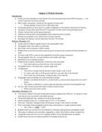 BIO 3513 Chapter 4: Protein Structure