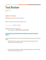 Test Review: Chapters 10-12