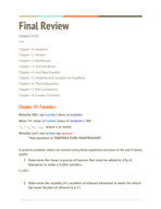 Final Exam Review