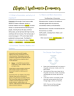 ECO 2023 - Microeconomics Chapter 1 Class Notes