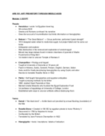 ARS 101: Module 1: Egypt Exam
