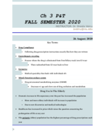 Pharmacology and Toxicology Ch 3 Notes