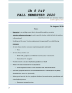 Pharamcology and Toxicology Ch 8 Notes