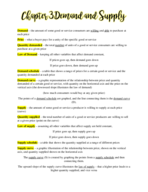 Chapter 3: Demand and Supply