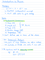 Physics 5A Week 1 Notes