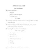 SOCI 154 Week 2 Notes