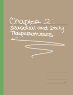 Chapter 3: Seasonal And Daily Temperatures