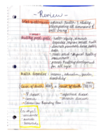HLTH 2603, Exam 1 Study Guide Update