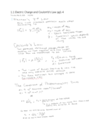 Don't Panic Electricity and Magnetism Book Notes Chapter 1.1