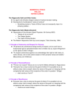 PHIL 235 biomedical ethics notes lesson 2