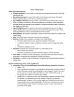 HIST 103W Exam 1 Study Guide 