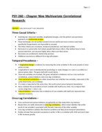 PSY-260, Week 5 Part Two Notes