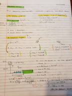 Class Notes Week 4: Projectile Motion, Newtons 1st and 2nd Law