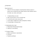 Art Appreciation Study Guide