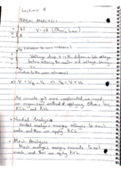 Lectures 4 &5: Nodal and Mesh Analysis