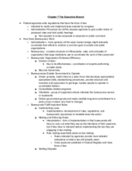 GOVT 006 American Government Chp. 7 The Executive Branch