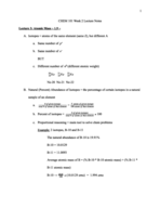 CHEM 101 Week 2 Lecture Notes