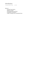 Module 11 Notes