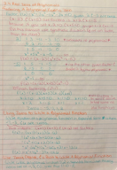 MATH 002, Week 9 Notes 2.4 Real Zeros of Polynomials