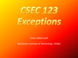 Exception in python