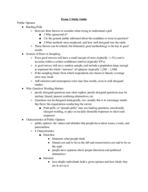 GOVT 006 Exam 3 Study Guide