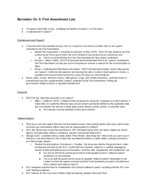 Bernstein Reading - Chapter 5 - First Amendment Law