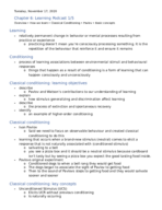 Psyc1001 notes on learning part 1 