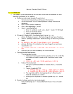 General Chemistry Week 15 Notes