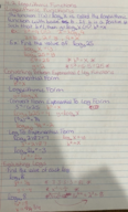 MATH 002, Week 15 Notes 4.2 Logarithmic Functions