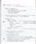 MAN3506 Chapter 15 notes