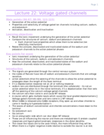 NEUR2201 - Lecture 22 notes 