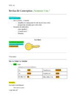 SPAN 302: Preview of Weekly Notes!