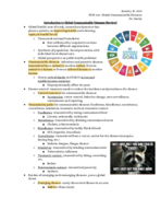 PUH 434- Global Communicable Diseases Week 1 (Review of PUH 202) 