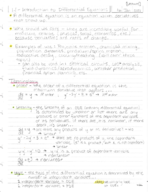 Section 1.1 - Introduction to Differential Equations
